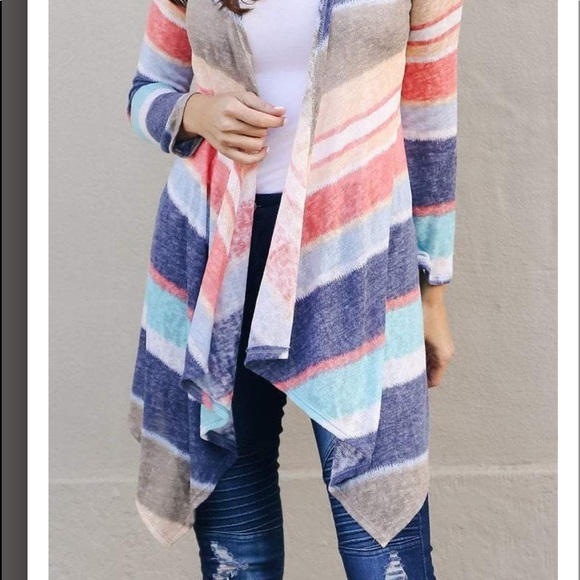 Just in! Stripe Cardigan - Picture 3 of 6